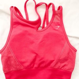 Gymshark Ultra Seamless Pink Sports Bra (S)